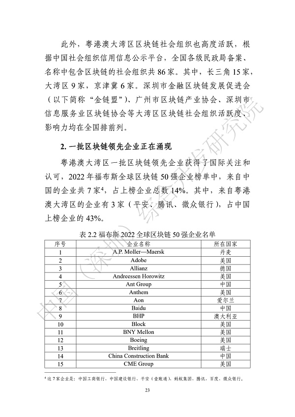 《区块链助力粤港澳大湾区一体化发展报告（2022）》发布