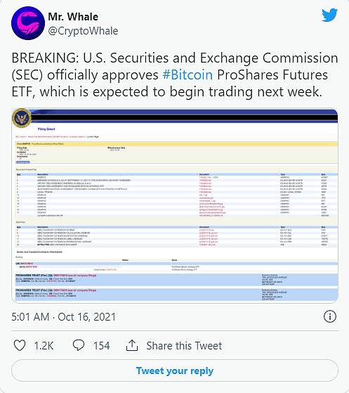 历史性时刻：比特币 ETF 将获美国 SEC 的批准