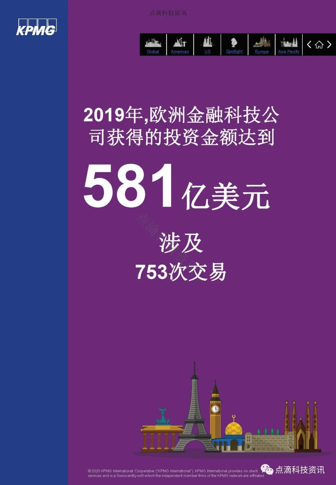 KPMG 2019年全球金融科技脉动报告：区块链仍是关键投资领域，大型公司及政府均已行动