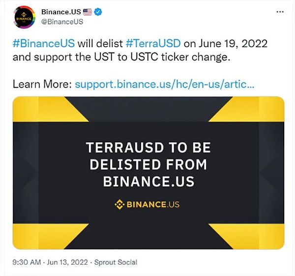 Binance.US 遭集体诉讼 它在Terra事件中对投资者究竟做了什么？